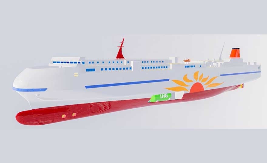MOL and MOL Ferry to Build 2 Cutting-edge LNG-powered Ferries