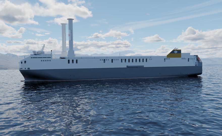 Norsepower announces the installation of Rotor Sails on the world’s largest short sea ro-ro vessel