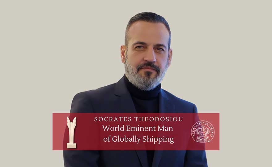 Tototheo Maritime co-CEO Socrates Theodossiou has won the Who is Who International Award for ‘World Eminent Man of Globally Shipping’