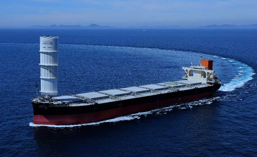 Delivery of SHOFU MARU, World's First Cargo Vessel equipped with 'Wind Challenger' Hard Sail