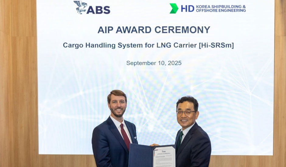 ABS Approves LNG and Ethane Cargo Handling Systems from HD KSOE